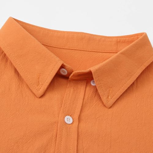Chemise décontractée unie à manches longues en version légère - 6