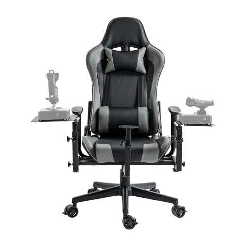Anman G29 Removable Flight Simulator Cockpit with Racing Seat Compatible with A10C Metal Warthog Gear Logitech/Thrustmaster/Fanatec G25 G27 G920 G923 T300RS,TX,Detachable Simulation Stand