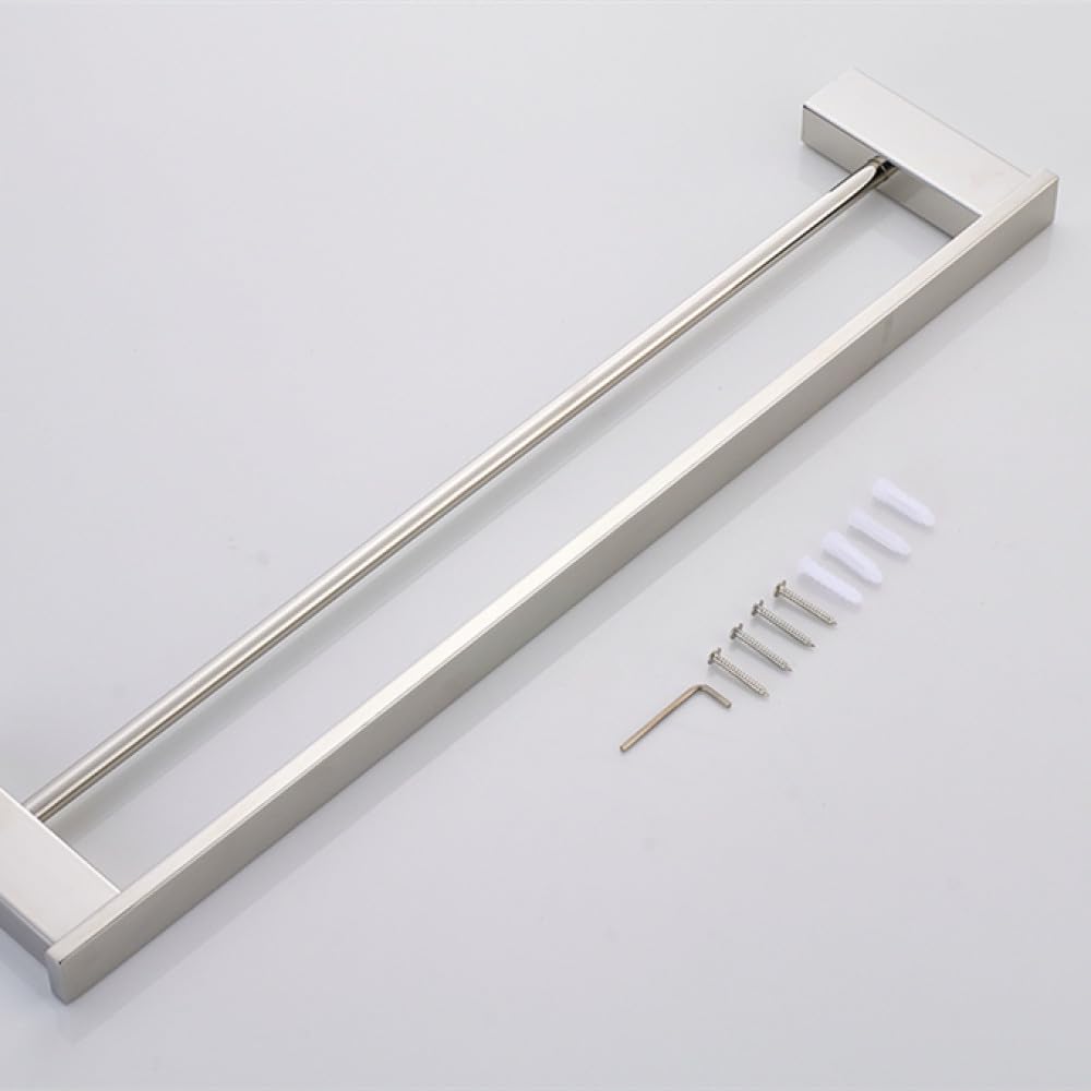 Set de Accesorios de baño, toallero Cromado, Barra, Gancho para Bata, pañuelo para estantería, Soporte para Cepillo de Dientes, Accesorios de baño