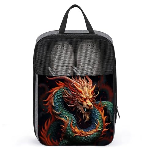 Bolsa de almacenamiento de zapatos de viaje con asa para proteger ropa limpia de manchas de suelas