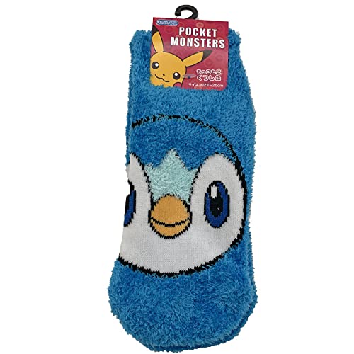 スモール・プラネット ポケットモンスター キャラックス もっこもこ靴下 レディース ポッチャマフェイス ウインターアイテム [413347]