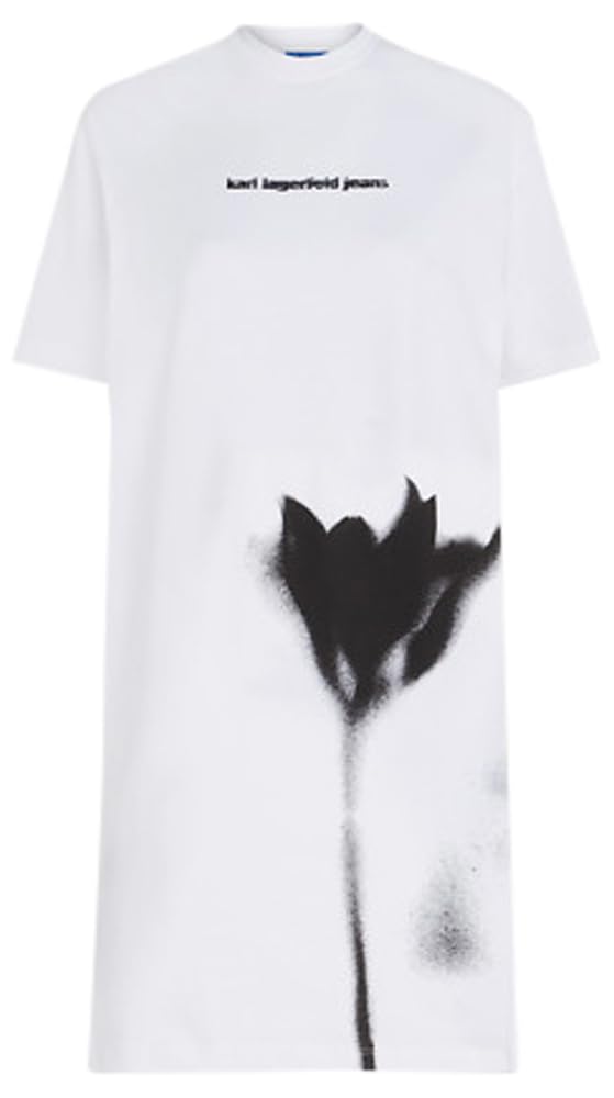 Karl Lagerfeld Jeans Mujer Flower T-Shirt Dress