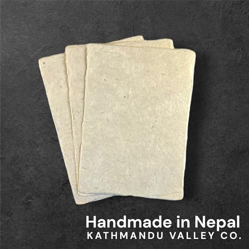 Kathmandu Valley Co. N-LTC-5X7-DKL-100 Handmade Lokta Card Stock 5X7 Inch Paper thumb #3
