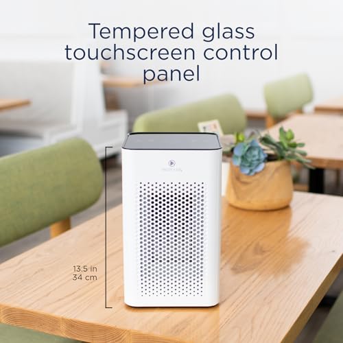 Image of Medify Air MA-25 Air Purifier - 170 m /h Air Purifier - HEPA H13 Filter & Touch Panel - Night Mode - Compact & Quiet - Against Pollen, House Dust, Odours & Allergies - White
