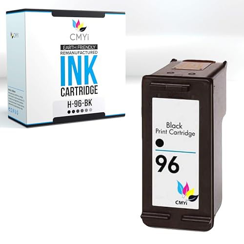 CMYi 96 Black Replacement Ink Cartridge for HP DesignJet 5940, 5940xi, DeskJet 5740, 5740xi, 5743, 5745, 5748, 5940, 5940xi, 5943, 6520, 6520xi, 6540, 6540dt, 6620, 6620xi, 6830, 6830v, 6840 Printers