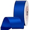 VATIN Double Face Light Royal Blue Satin Ribbon 1-1/2" Continuous 25 Yards,Blue Polyester Fabric Ribbon use for Bows Bouquet, Gift Wrapping, Floral Arrangement Wedding Decoration