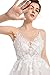 Sorayan Women's Wedding Dresses Appliques Boho Beach Sexy Spaghetti Straps Lace Bridal Gowns Open Back (2,Photo Color)