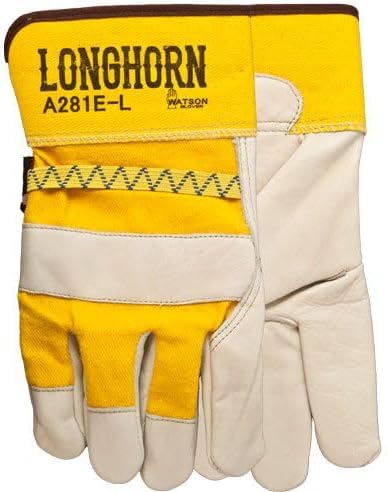 Watson Gloves A281E Gants de combo en cuir à grains longs - grand
