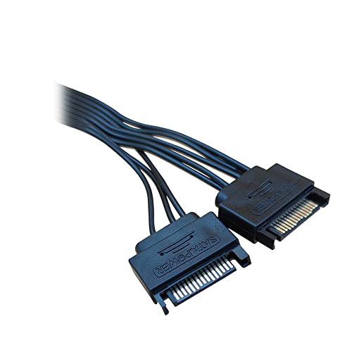 Câble adaptateur PCIe double SATA 8 broches 6+2 pour carte graphique