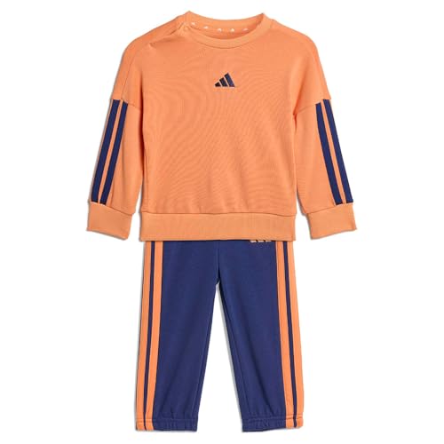 adidas Unisex Baby ESSENTIALS JOGGER, Dusky Orange/dark blue, 18-24 Months