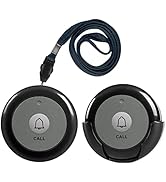 SYNLETT Nurse Call Buttons for Wireless Calling System and Caregiver Pager for Elderly Seniors Re...