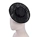 Bridals Headpiece Base Unique Wedding Hat Creative Personality for Innovative Fashion Statements Fashion Decoration Black