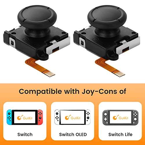 Gulikit Switch Joystick Replacement [No Drift], Hall Joystick for Switch Joycon/Switch OLED/Switch Lite