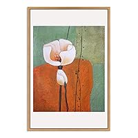 SIGNWIN Framed Canvas Wall Art Colorful Flowers Canvas Prints Home Artwork Decoration for Living Room,Bedroom - 16x24 inches