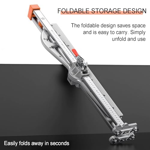 Drywall Cutter Tool,Foldable Drywall Cutting Tool,Hand Push Gypsum Drywall Cutter with Aluminum Alloy, Double Sided Blade,9-12mm Cuttable Thickness - Image 7