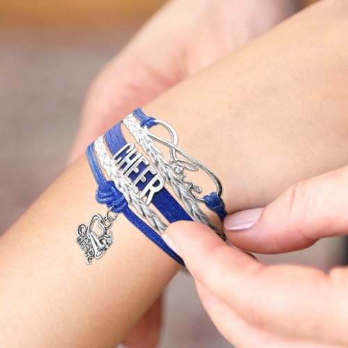 Image of Gymnastics Bracelets for Girls Gifts for Teen Girls,Teams Initial Charm Jewelry,Sport Ballerina Birthday Christmas Gifts