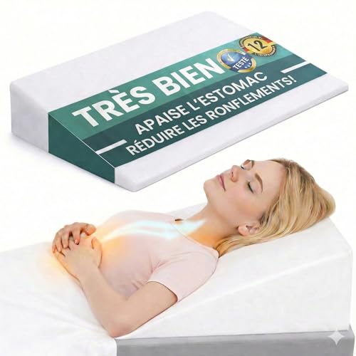 DYNMC you Coussin cale 80 cm – Soutien Ergonomique pour lit, canapé, Dos, Jambes ou Assise – Coussin Confortable pour Adultes (Blanc, 90cm)