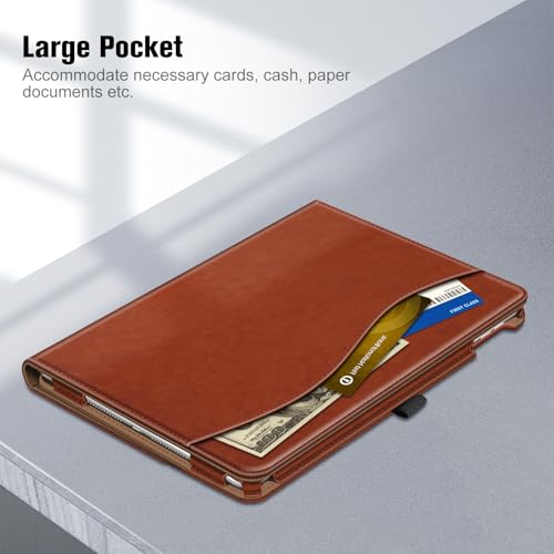 Fintie Case for iPad 9th / 8th / 7th Generation (2021/2020/2019) 10.2 Inch - [Corner Protection] Multi-Angle Viewing Stand Cover with Pocket & Pencil Holder, Auto Sleep Wake, Vintage Brown by FINTIE - Image 5