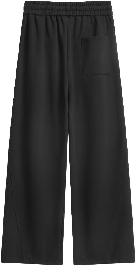 Men's Casual Wide-Leg Gray Sweatpants with Comfortable Loose Fit and Soft Fabric, Perfect for Streetwear - Image 7