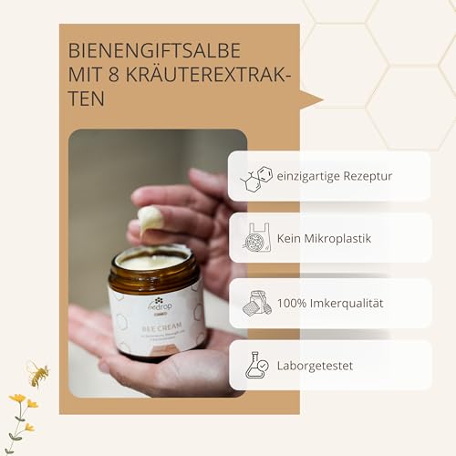 Propolis-Salbe von bedrop – Bienengiftcreme mit Bienenwachs und Kräuterextrakten