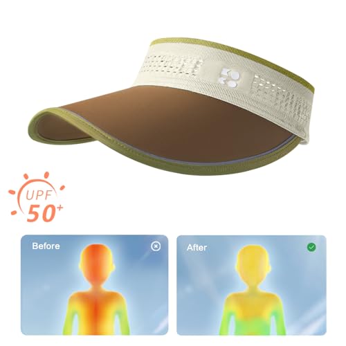 Baby Sun Hat UPF 50+ UV Protection, Stretchy Lightweight Visor Cap for Toddlers - Tennis Style Unisex Sunshade4