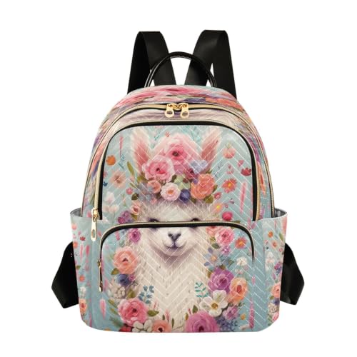 Mini sac à dos en alpaga matelassé et petit sac à dos tendance léger