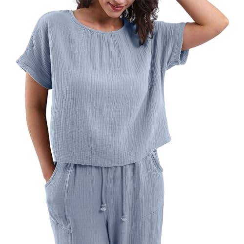 Amazon.com: Amazhiyu Women's Cotton Gauze Summer Short