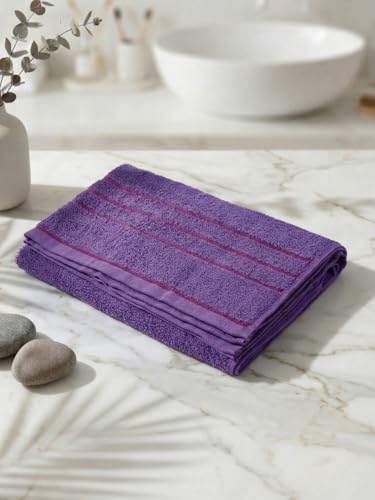 Image of Monte Carlo Essential 100% Cotton Small Bath Towel | 340 GSM Ultra Lightweight & Quick Dry | Soft Absorbent Compact Towel 60x120 cm | Bathroom Towel for Gym, Travel & Daily Use (Soho) | Wine Red