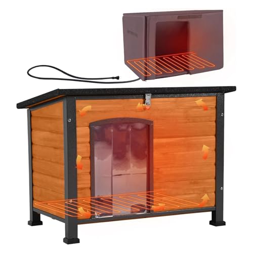 Aivituvin 33.5-Inch Heated Kennel