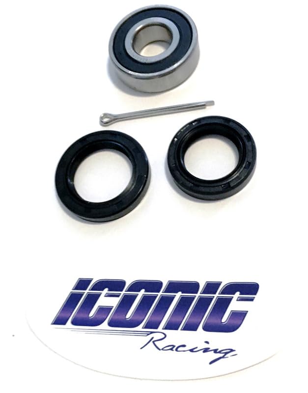 Iconic Racing Lower Steering Stem Bearing and Seal Kit Compatible with Yamaha Bruin 350 Big Bear 350 400 YFZ350 Banshee 350 2x4 4x4