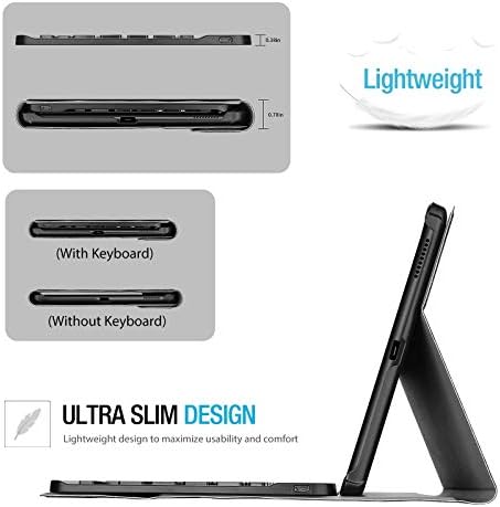 ProCase Keyboard Case for Lenovo Tab M10 Plus 10.3 Inch FHD/Lenovo tab K10 Tablet, Lightweight Slim Cover with Magnetically Detachable Wireless Keyboard Rosegold