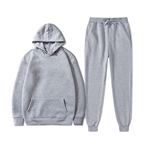 Ensemble de vêtements de sport Kiioouu gris clair M pour homme et femme
