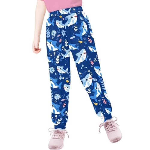 Sprowallow Boys Pants with Pocket Long Sleeve Athletic Casual Sweatpants Sports Trousers for Unisex Kids 4-15 Years3