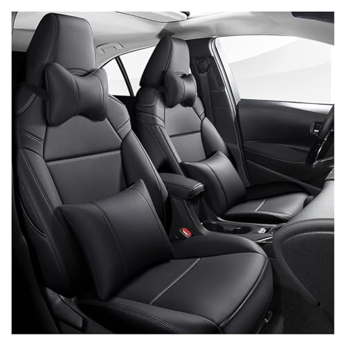 ZXCTQQS Asientos Coche Fundas para Toyota CHR 2018-2021 para RAV4 2020 para Corolla 2019-2021 Cubierta Asiento Coche 5 Asientos Juego Completo Protectores Cojines Asiento Coche(8)