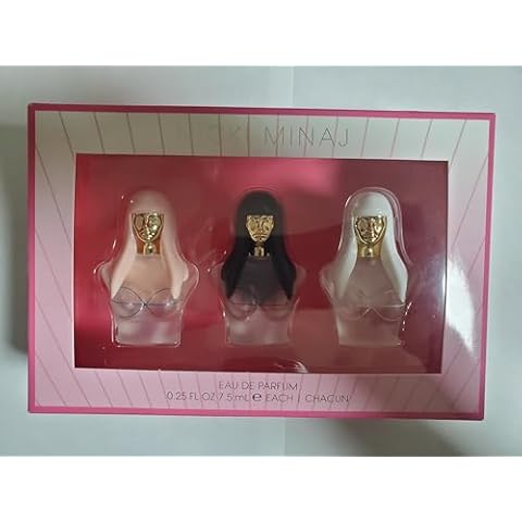 Nicki Minaj 3 Piece Set (Pink Friday,Queen,Pink Friday Special Edition) Eau De Parfum 0.25 oz / 7.5 mL Cover