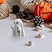 Ghost Figurines Halloween Decorations, Small Resin Ghosts Statue Halloween Decor, Cute Ornaments for Home Indoor Porch Office Desk (Ghost)