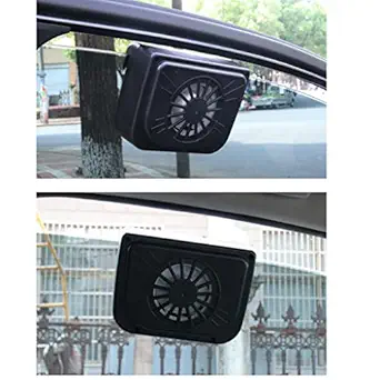 WOMBLE Solar Car Fan, Cooling Air Circulator - Auto Fan for SUV RV Boat Auto Vehicles Go kart