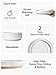 LE TAUCI Salad Plates 8 Inch, Flat Dessert Plate Set for Appetizer Bread, Ceramic Dish, Microwave Dishwasher Oven Safe, Housewarming & Wedding Present - Set of 4, Arctic White