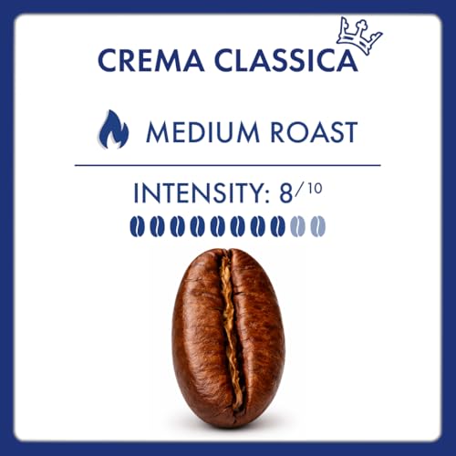 Image of Caffe Borbone Crema Classica Whole Bean Coffee, Arabica and Robusta Blend, Medium Roast, 2.2 lb Bag (Pack of 2)