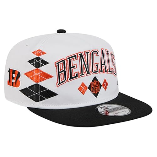 New Era Men's White Cincinnati Bengals Argyle 19TWENTY Adjustable Hat
