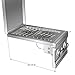 SUNSTONE 2CSB-NG Slide-In Double Side Burner Natural Gas Grill,Stainless Steel