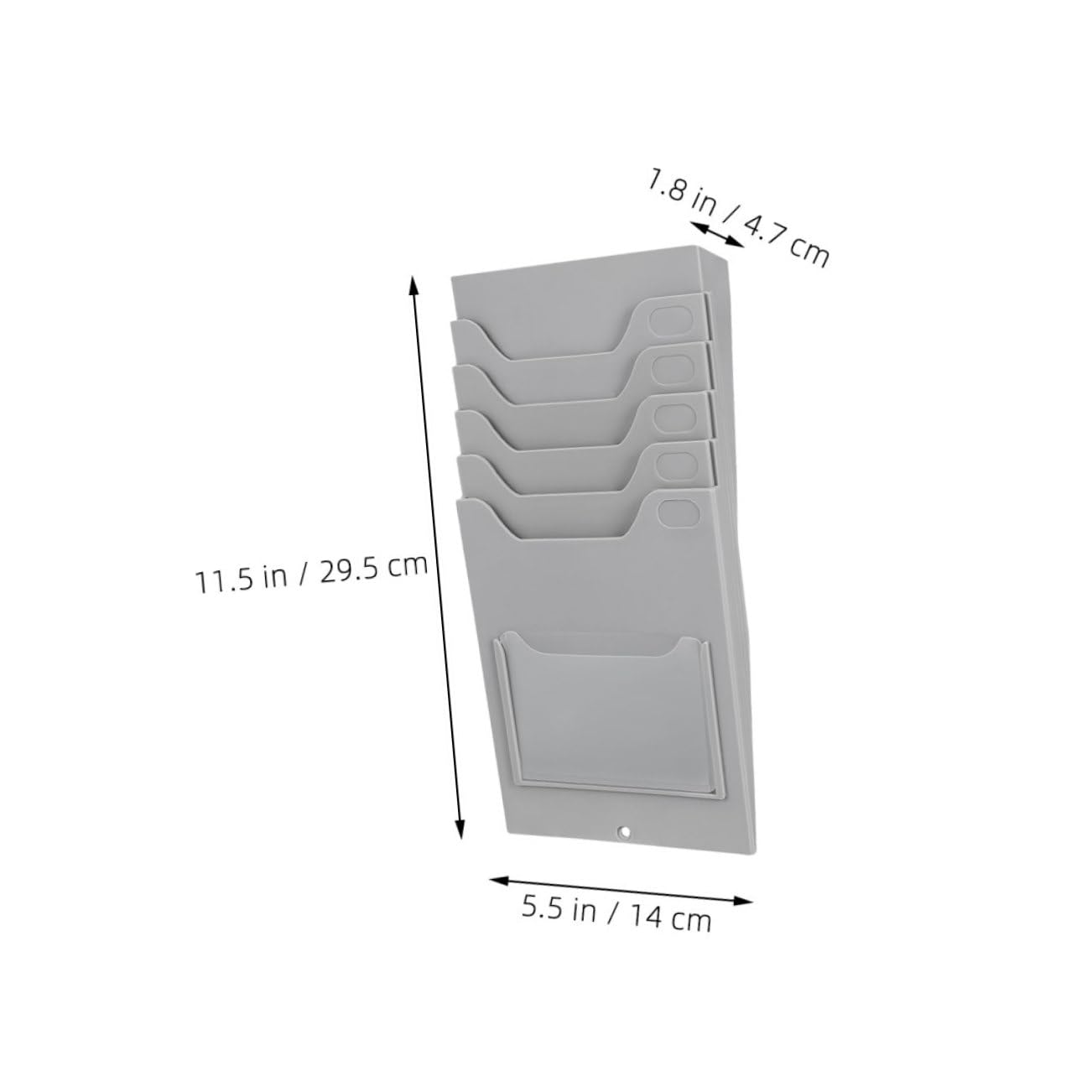 Porta Carte da Parete per Schede, 2 Pezzi, Pp, Compatto