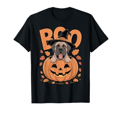 Mastiff Costume on Pumpkin Halloween Mastiff T-Shirt