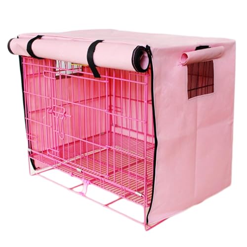 Funda para jaula de perro para jaulas de alambre, impermeable, transpirable, resistente al sol, funda para jaulas de cuatro estaciones, funda plegable para jaula de exterior para mascotas(A,91*58*68cm