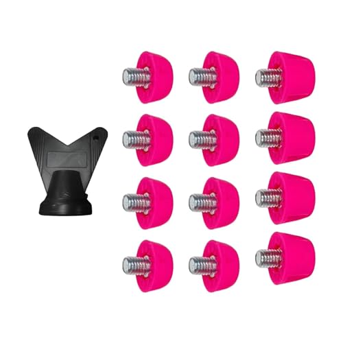 Amagogo 12x Soccer Replacement Spikes Screw in 7mm 10mm Professional Football Shoe Spikes Rugby for...