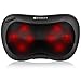 Produktbild Etekcity Massagekissen Shiatsu Massagegeräte für Nacken Rücken mit 8 3D-rotierenden Massageköpfen Schulter Wärmefunktion, Massage für Zuhause Auto Büro, Schwarz, Inkl. Kissenbezug
