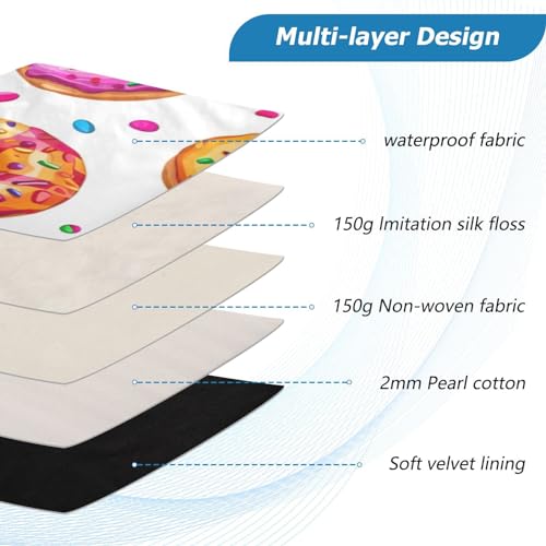 Funda para laptop 13-14 pulgadas diseño Donuts impermeable miniatura 4