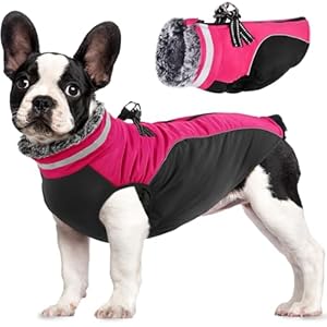 Dog Coats Dog Coat Winter Dog Jacket Dog Vest Dog Clothes Warm Padded Fleece Dog Harness Coat Waterproof Windproof Dog Cold Weather Coats with Built in Harness for Small Medium Large Dogs