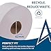 Andarta - 2Ply Mini Jumbo White Toilet Rolls with 62mm Core - Pack of 12 High Capacity Toilet Roll - 150m Per Roll - Made from Recycled Materials - Suitable for All Jumbo Dispenser Andarta - 2Ply Mini Jumbo White Toilet Rolls with 62mm Core - Pack of 12 High Capacity Toilet Roll - 150m Per Roll - Made from Recycled Materials - Suitable for All Jumbo Dispenser