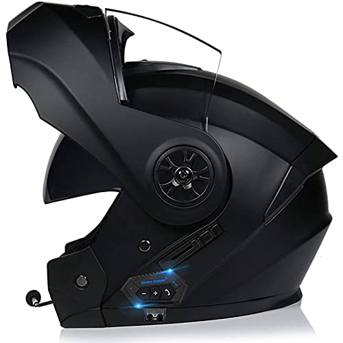 Casco Modulare Bluetooth Moto Integrat,Con Doppio